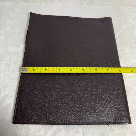 Rolodex Business Journal Interior Card Organizer & Pen Loop Brown Leather - Picture 7 of 7